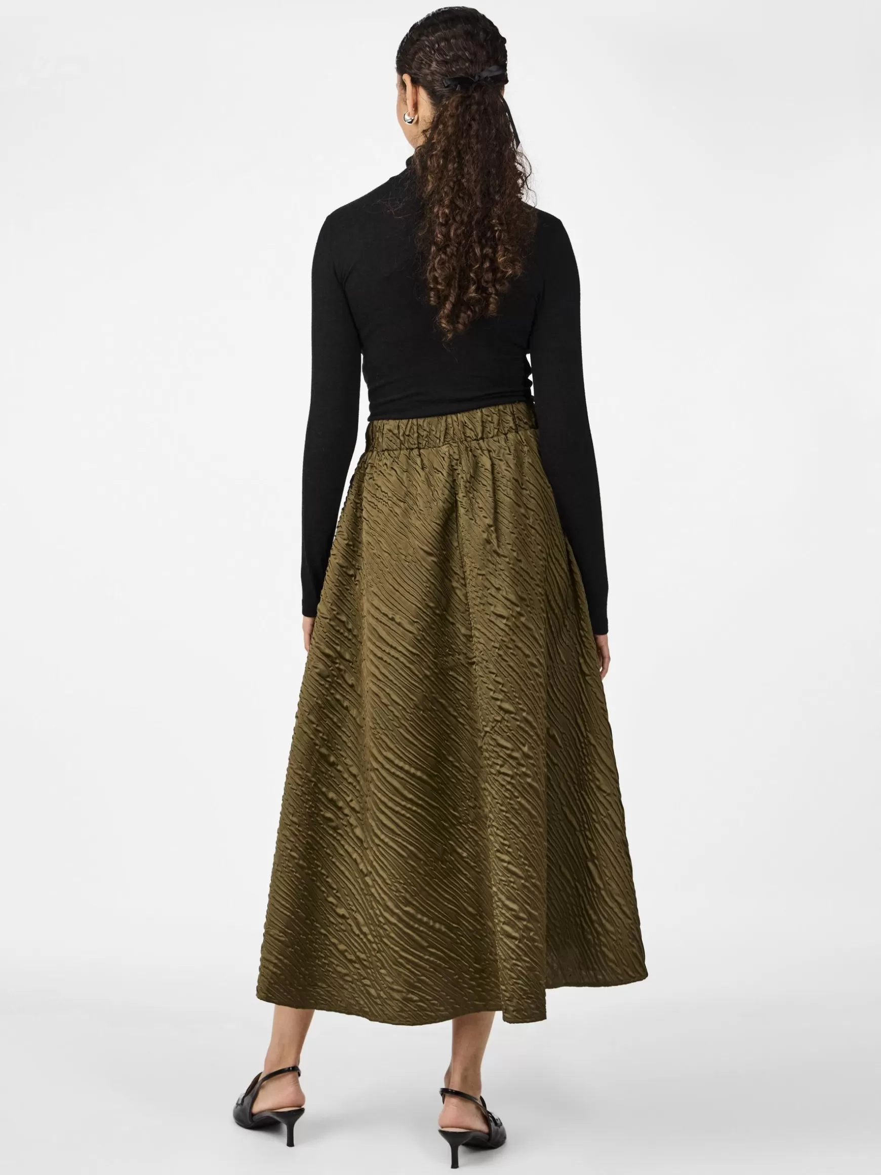 Sale YAS CAMIE MIDISKJØRT Capers