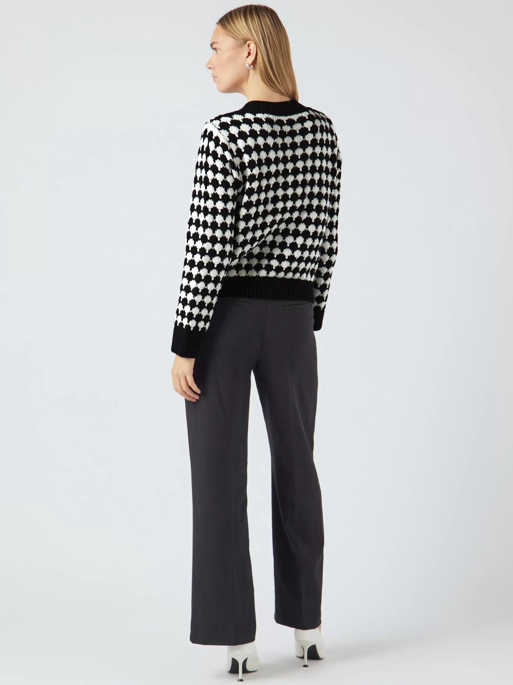 Store YAS LIU STRIKKET CARDIGAN Black