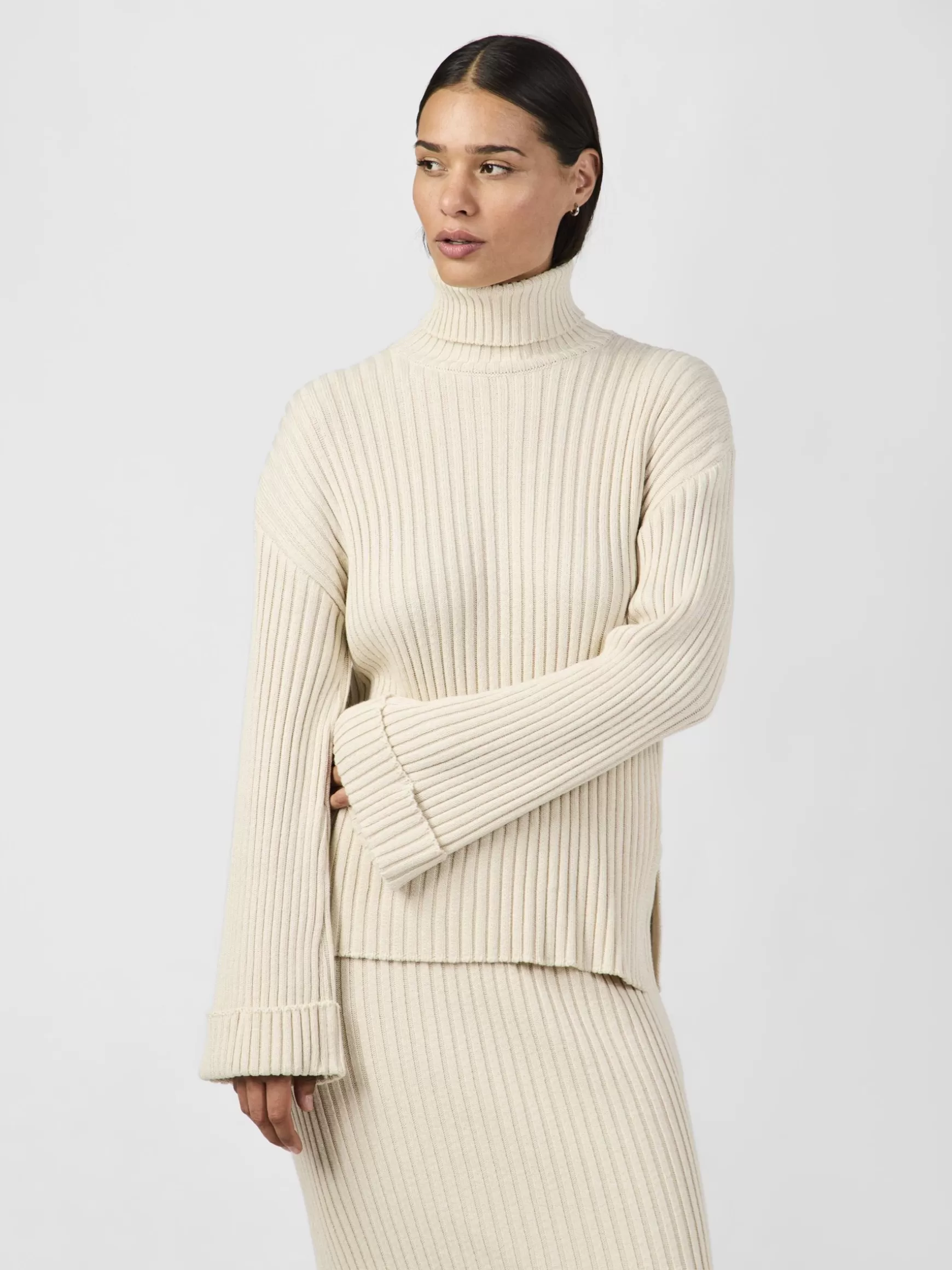Store YAS MAVI STRIKKET PULLOVER Birch