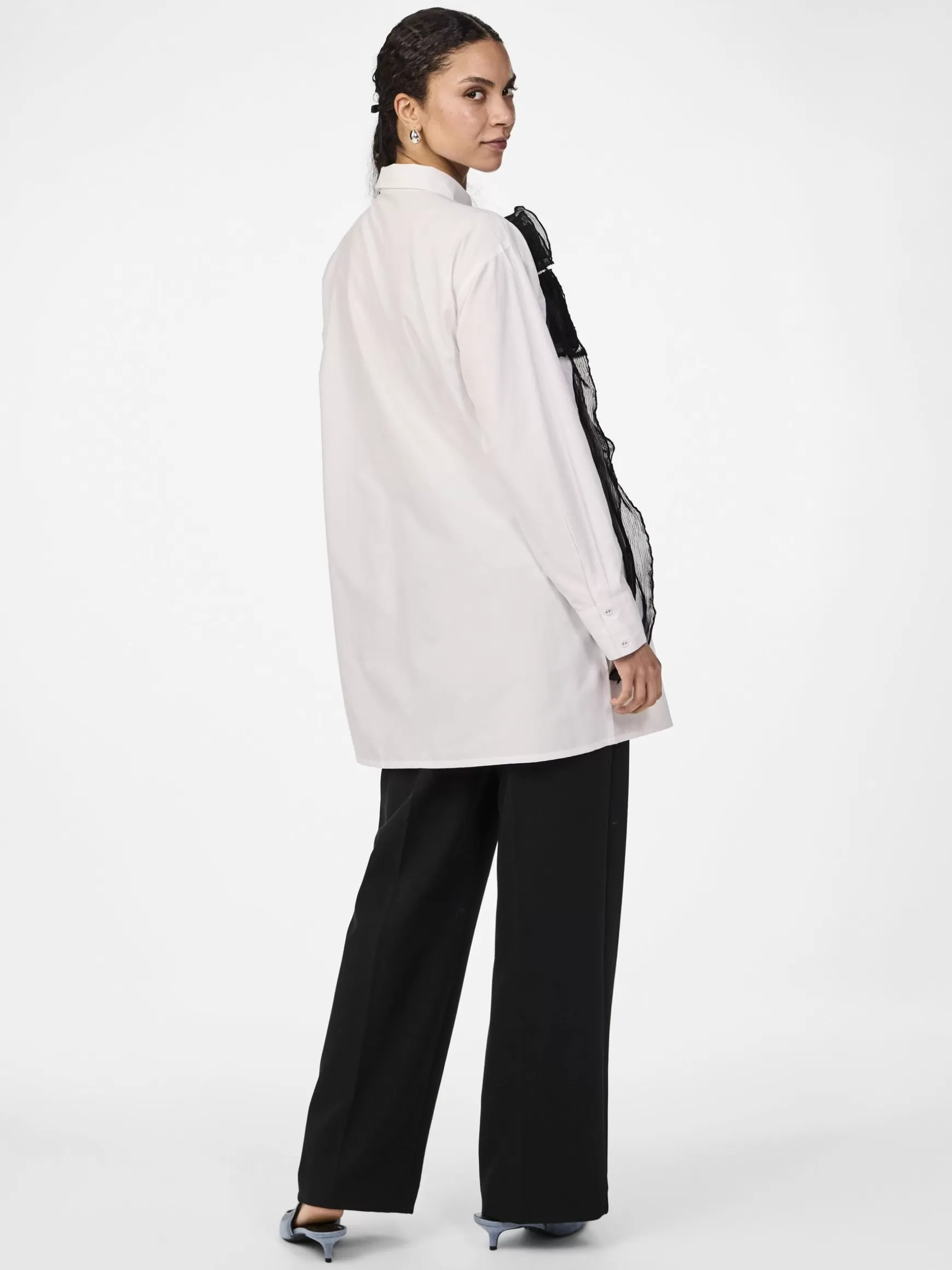 Store YAS ROSE SKJORTEKJOLE StarWhite